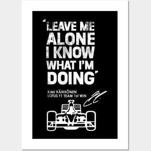 Kimi Raikkonen Leave Me Alone 3 Posters and Art